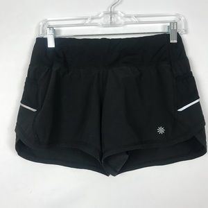 Athleta Ready Set Go Shorts Size XS  Black Lined